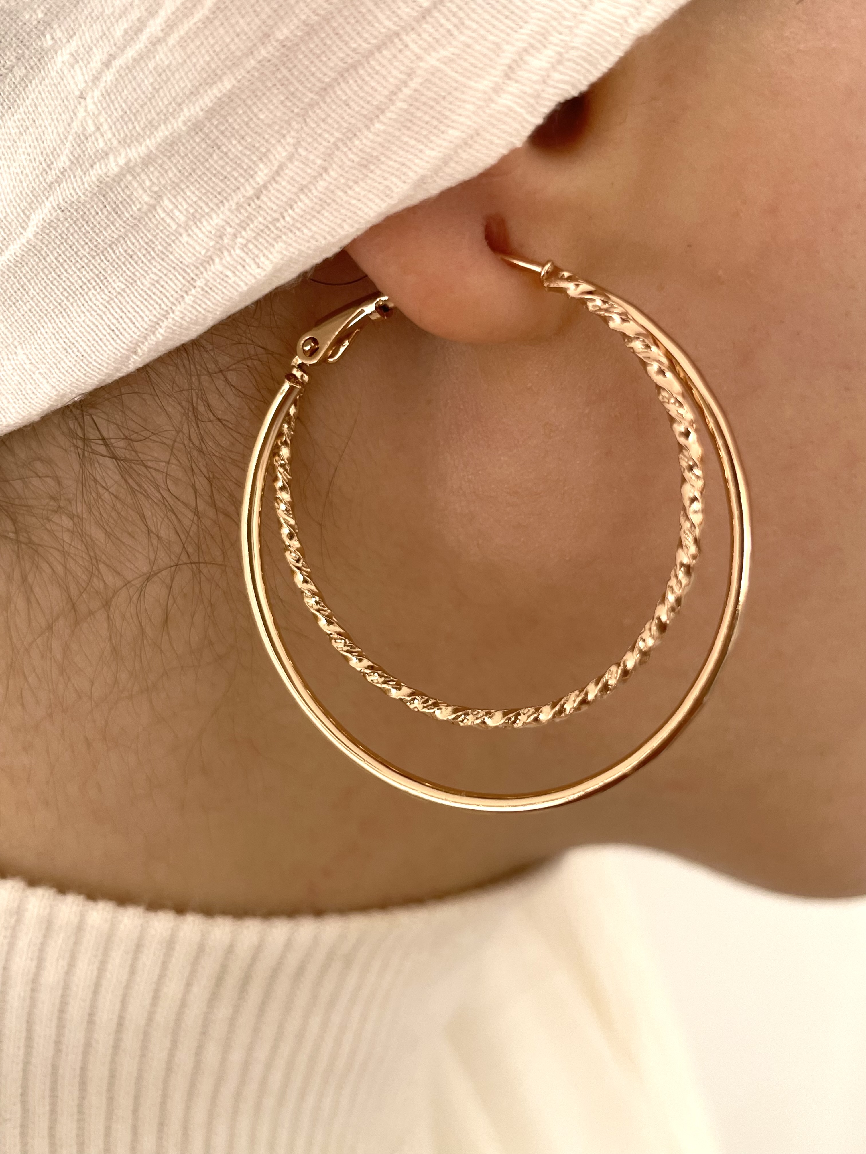 گوشواره حلقه دولاین