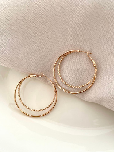 گوشواره حلقه دولاین