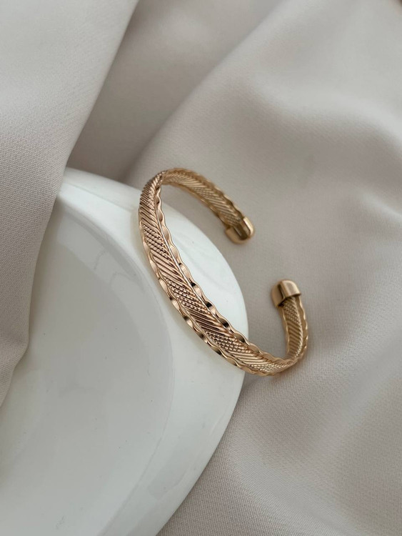 دستبند زنانه ژوپینگ با آبکاری طلا ۱۸ عیار